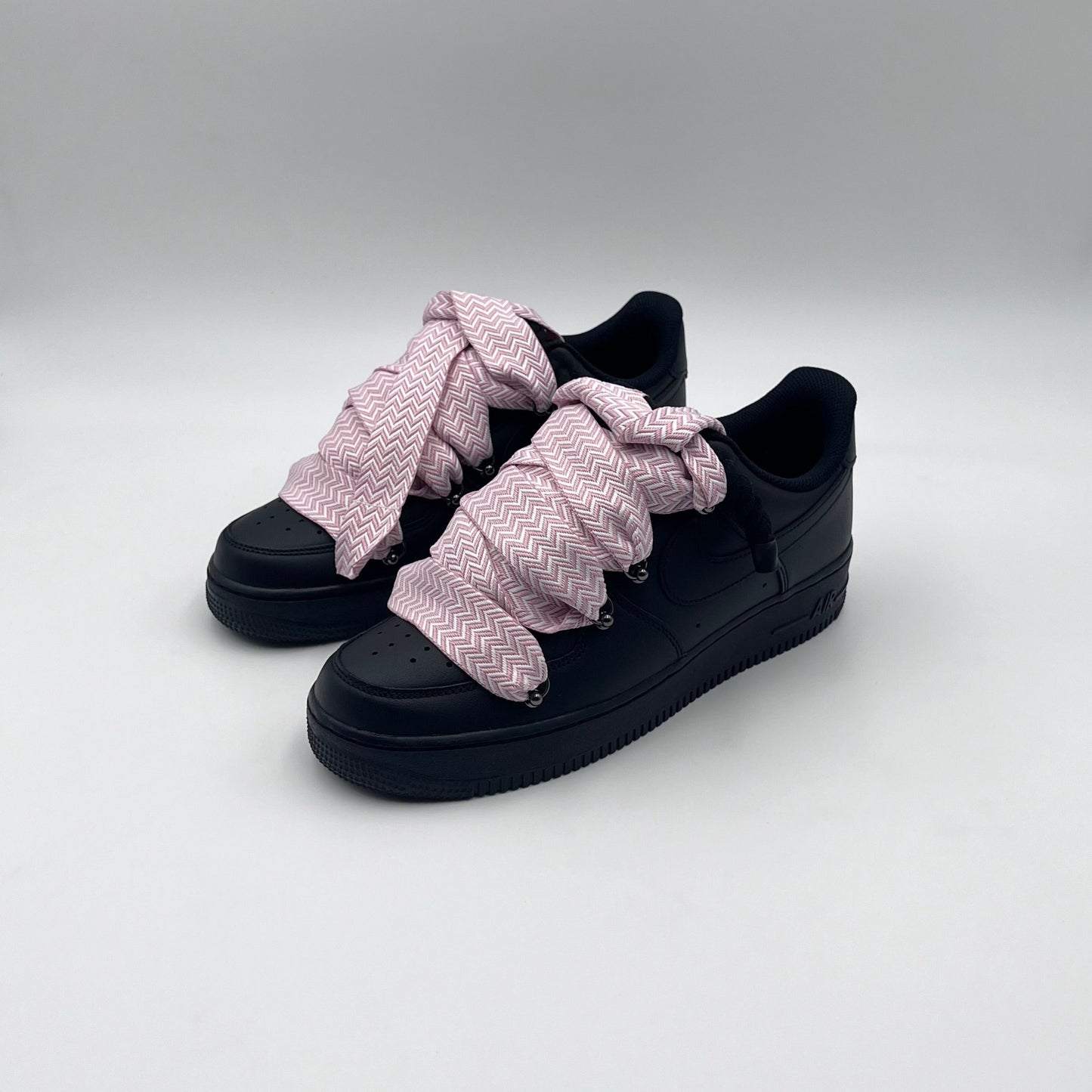 AF1 Black - Rose Lanvin Rope Laces