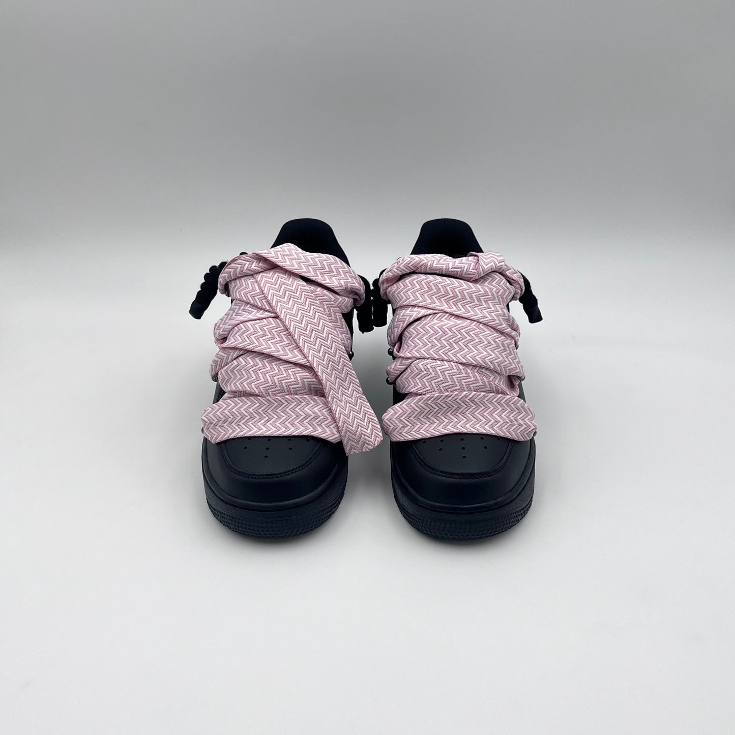 AF1 Black - Rose Lanvin Rope Laces