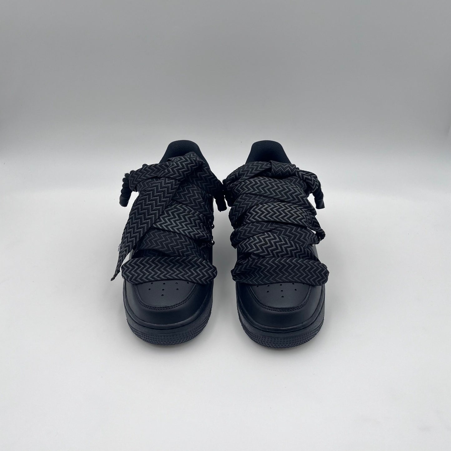 AF1 Black - All Black Lanvin Rope Laces