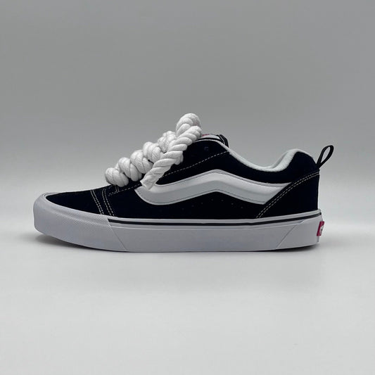 Vans Knu Skool Black - White Rope Laces