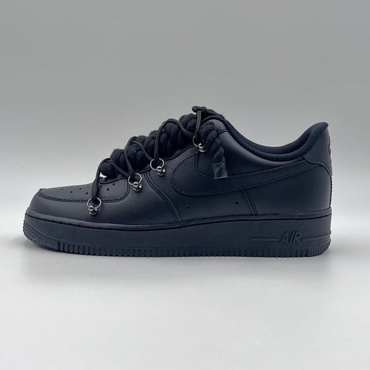 AF1 Black - All Black Double Laces