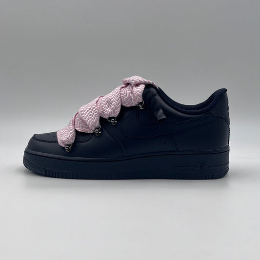 AF1 Black - Rose Lanvin Rope Laces