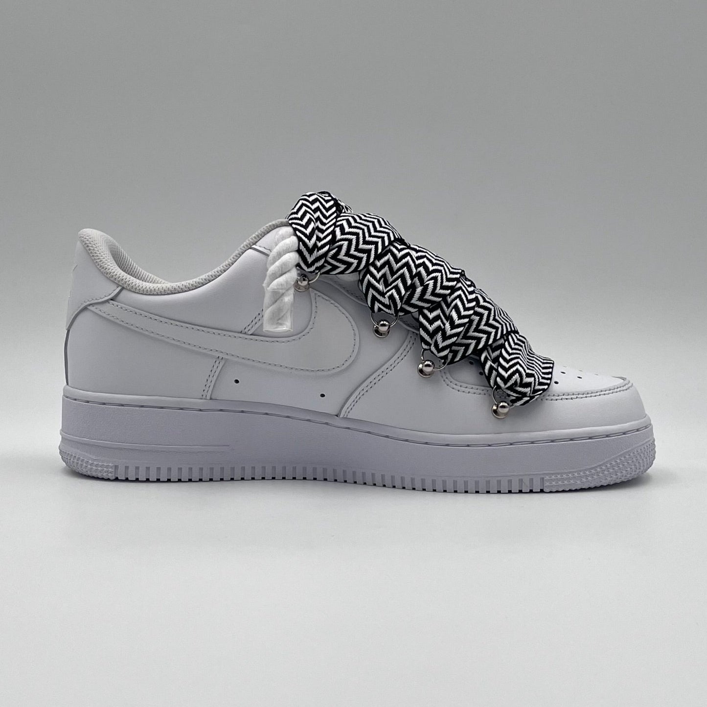 AF1 White - Black`n White Lanvin Rope Laces