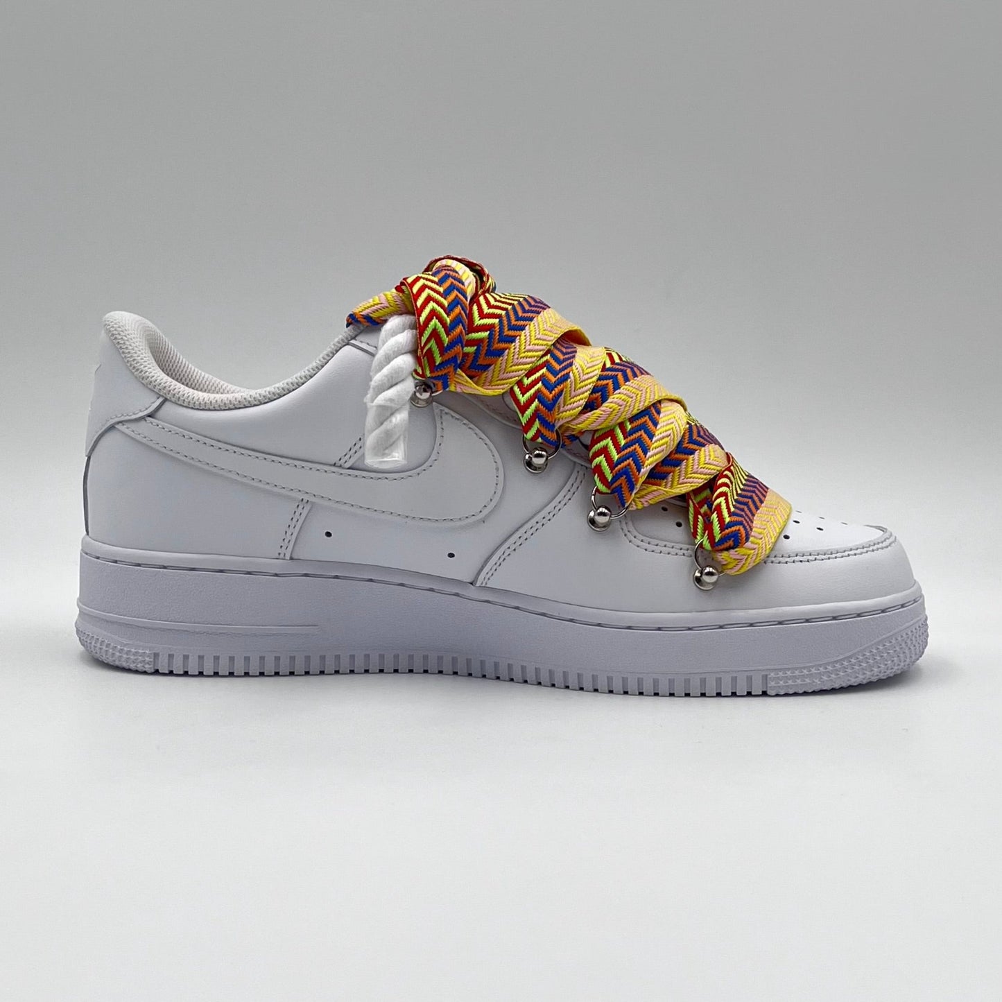 AF1 White - Yellow Lanvin Rope Laces