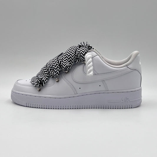 AF1 White - Black`n White Lanvin Rope Laces