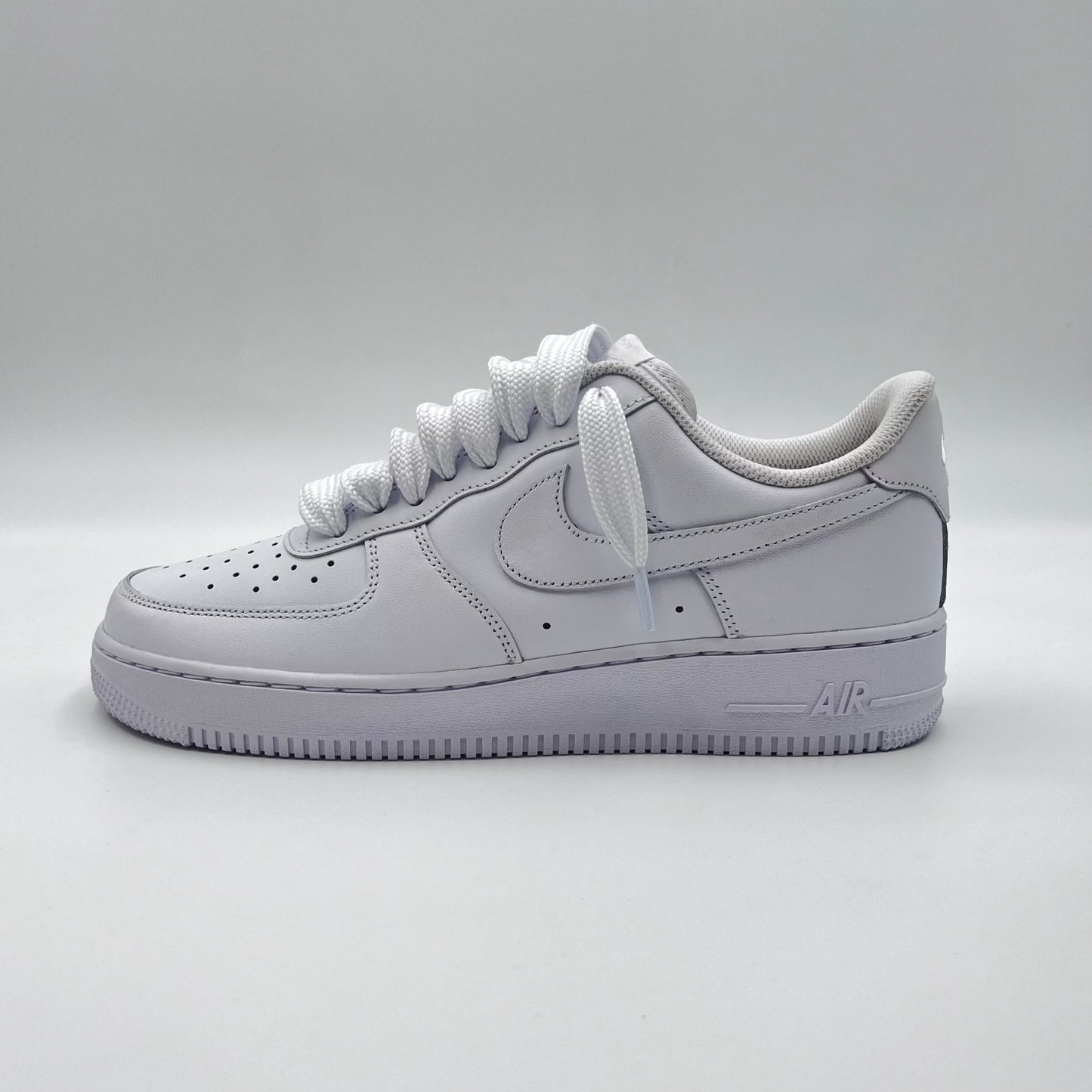 AF1 White - Triple White Baggy Laces