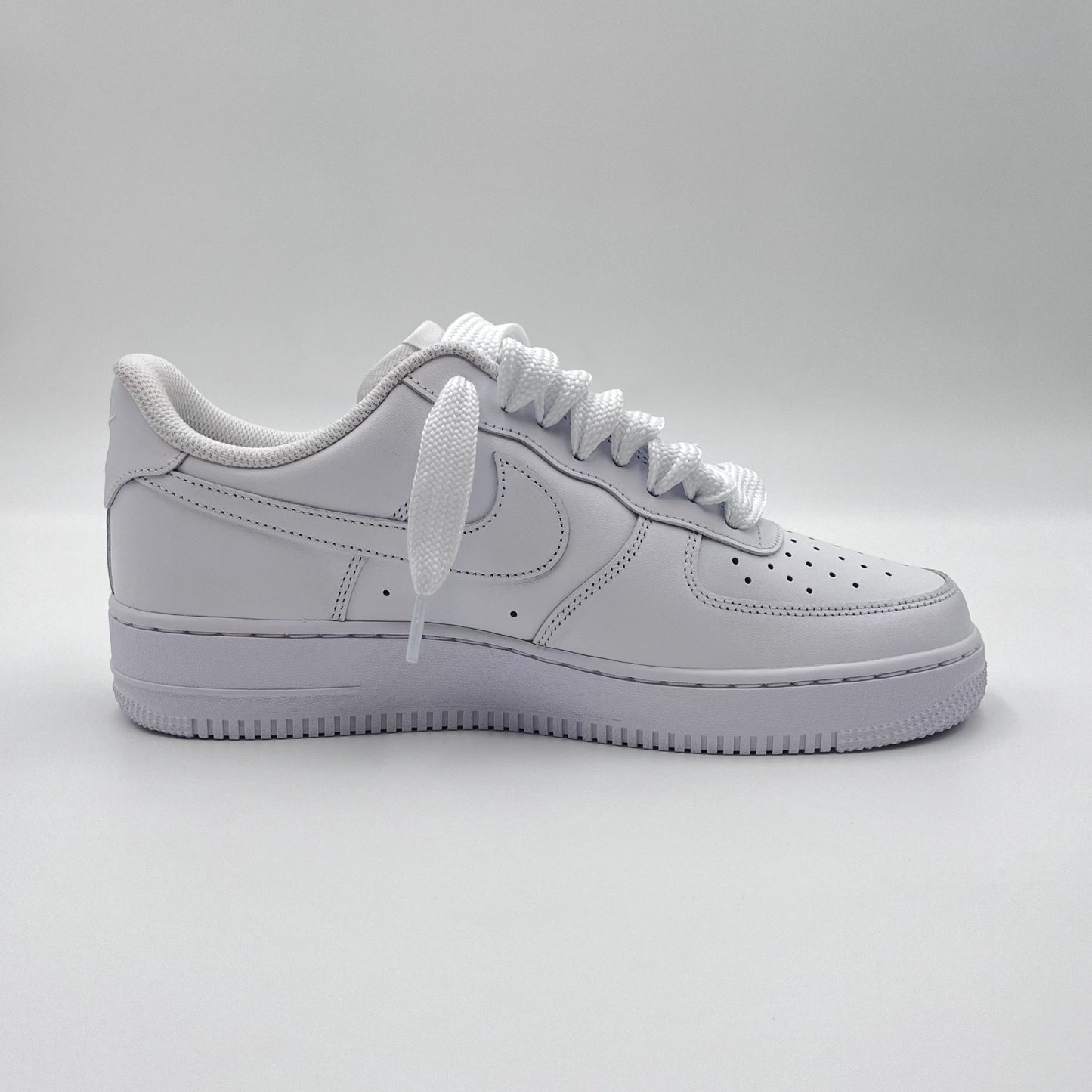 AF1 White - Triple White Baggy Laces