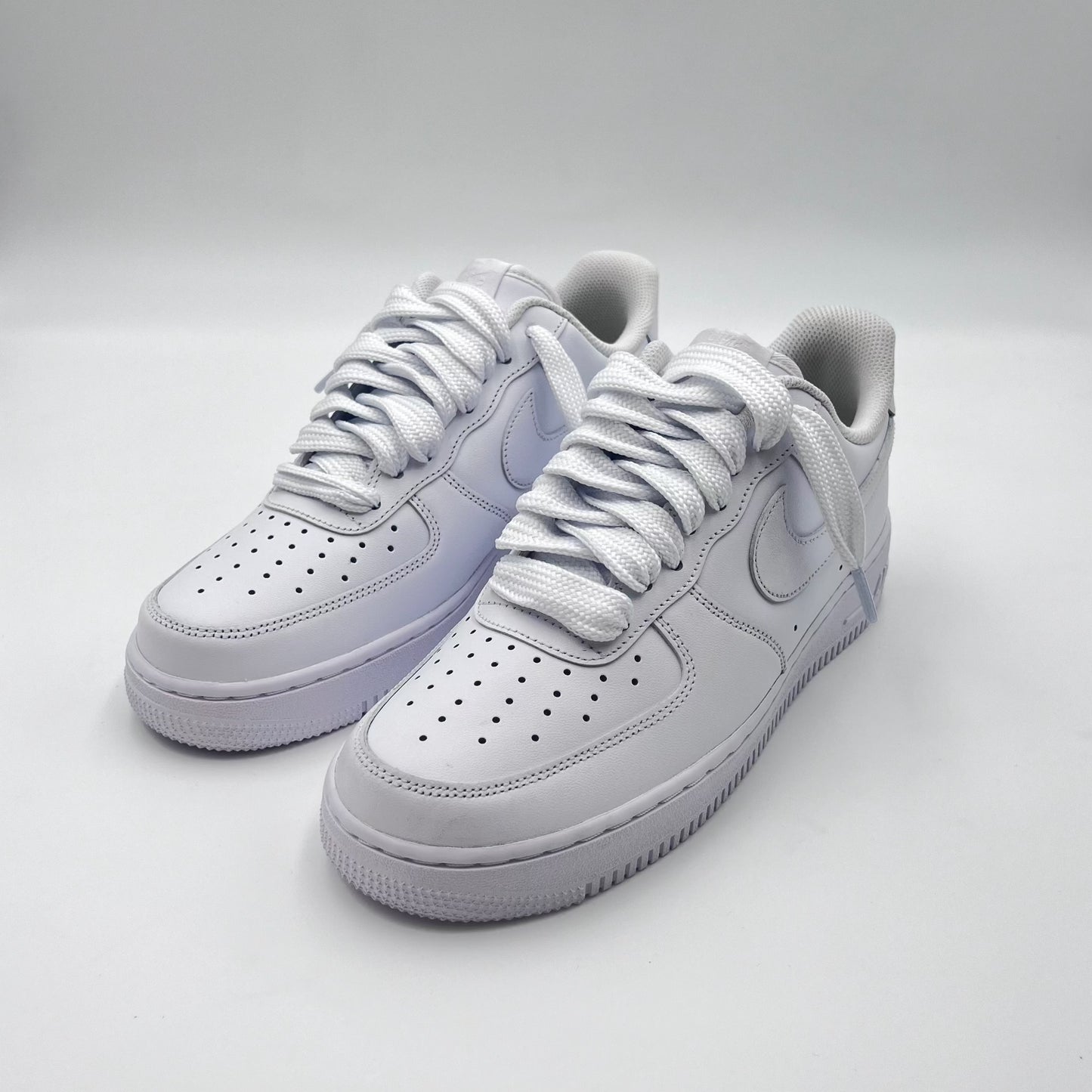 AF1 White - Triple White Baggy Laces