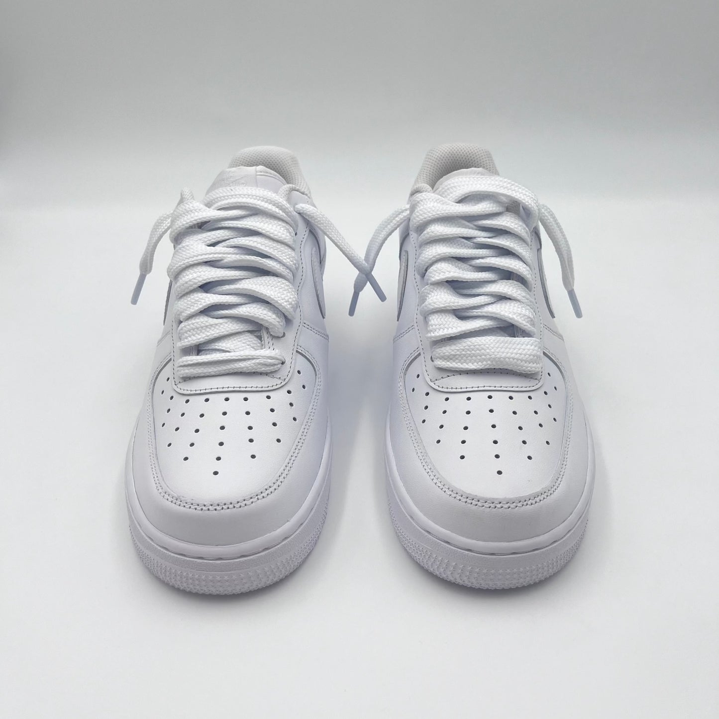 AF1 White - Triple White Baggy Laces