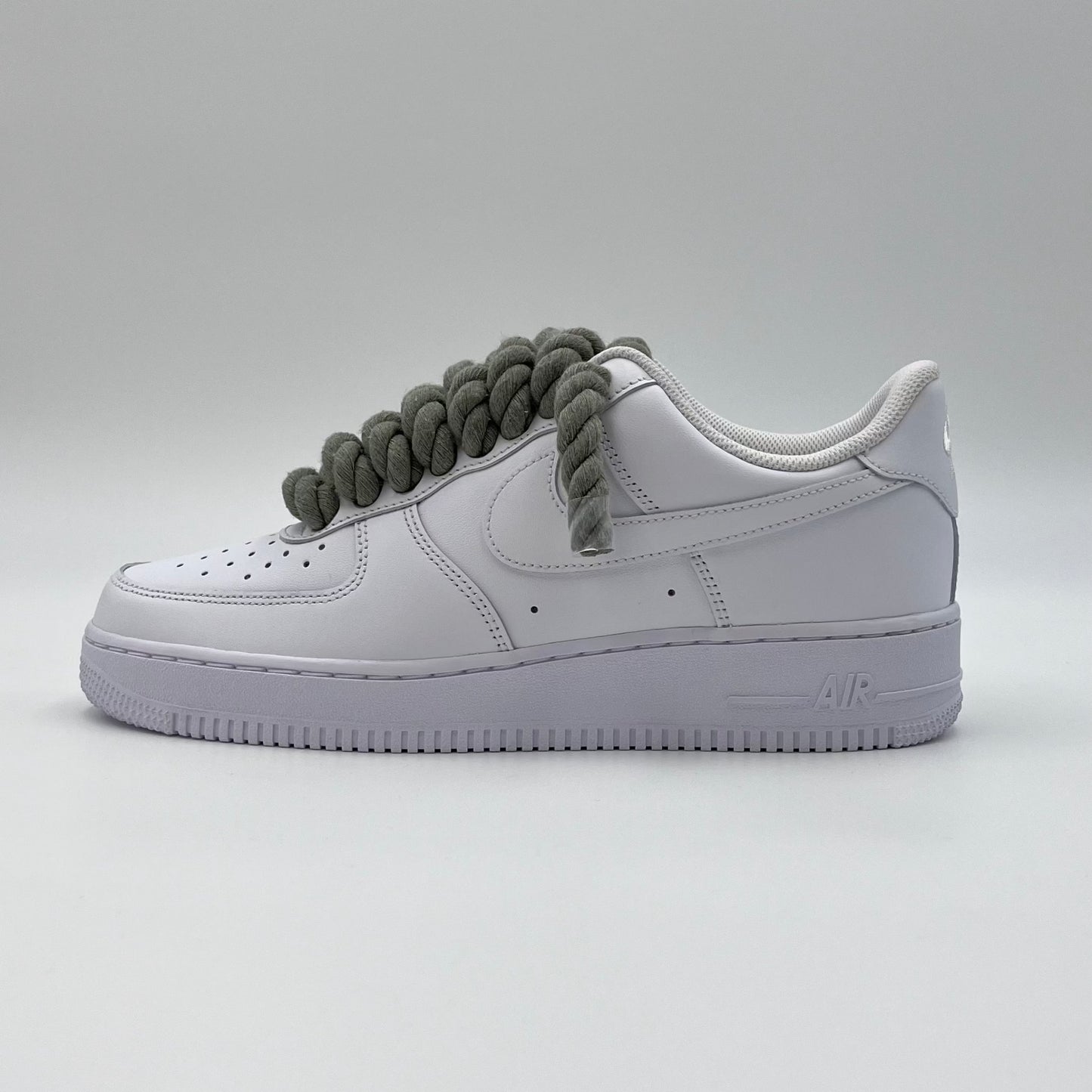 AF1 White - Khaki Rope Laces