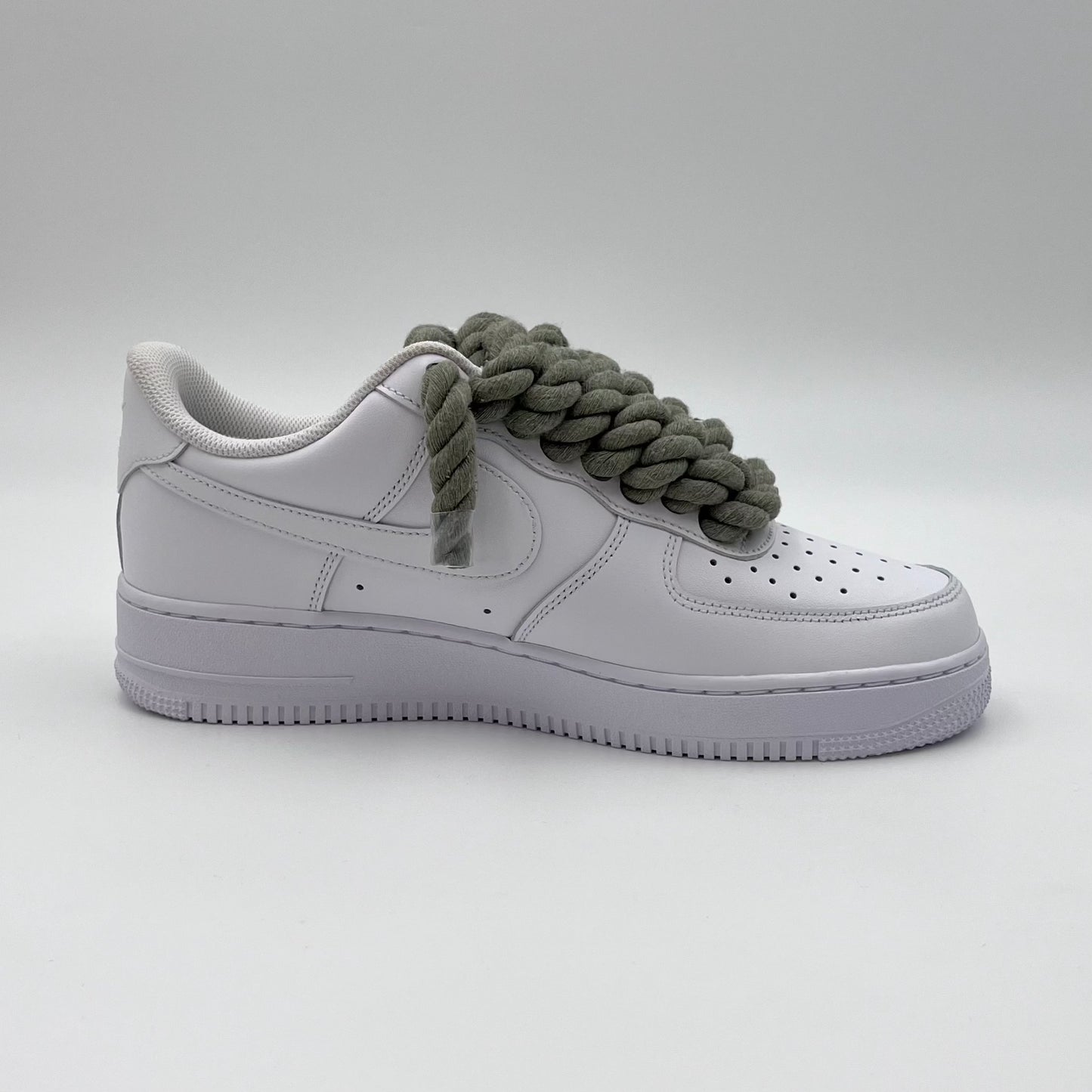 AF1 White - Khaki Rope Laces