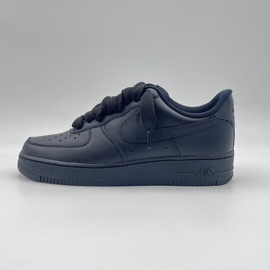 AF1 Black - All Black Baggy Laces