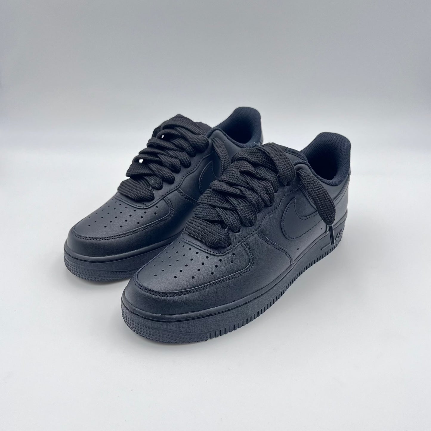 AF1 Black - All Black Baggy Laces